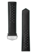 Carrera 41MM Black Perforated Leather Strap - OM Luxury